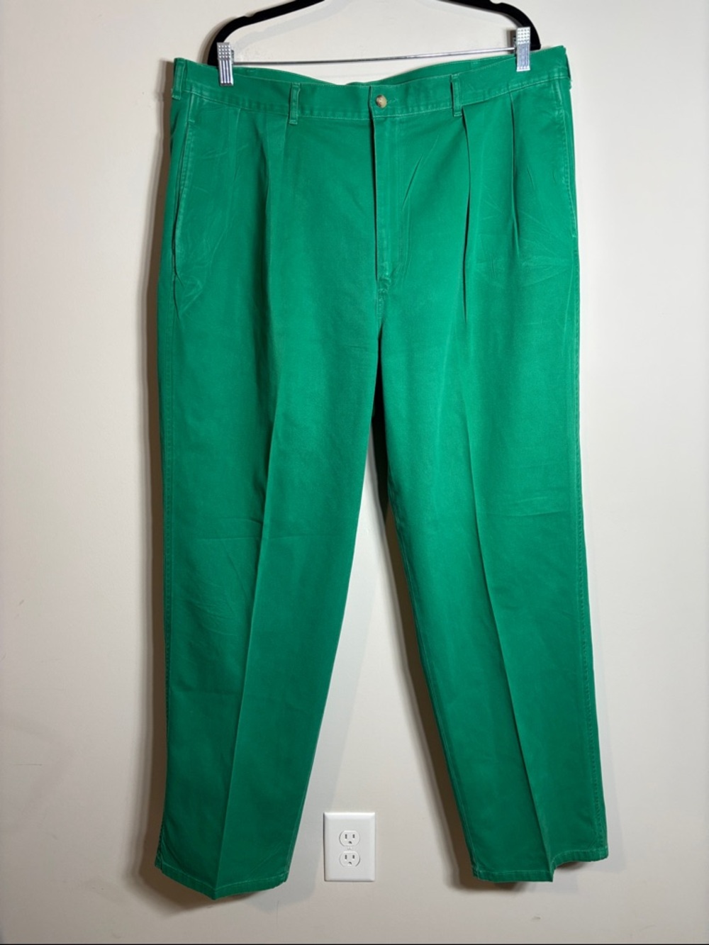 Vintage Polo Ralph Lauren Chino Pants Men 40x32 Made In USA Green
